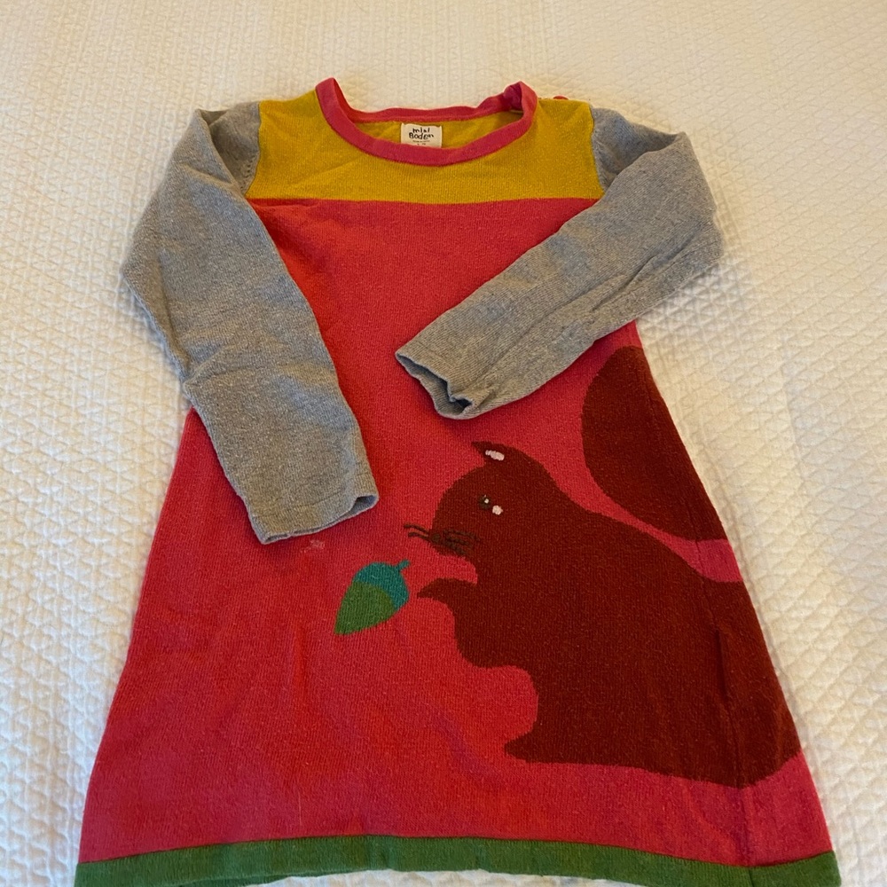 Mini Biden Squirrel Sweater Dress